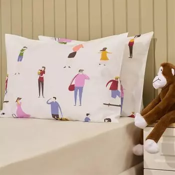 Двухсекционная наволочка Evidea Soft Belum - Разноцветный - 50x70 см