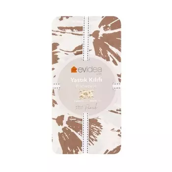 Двухсекционная наволочка Evidea Soft Lily - Серый/Белый - 50x70 см