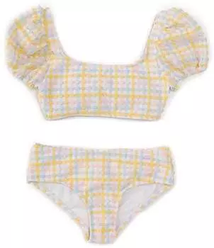 Двухсекционный купальник без косточек без косточек для девочек GB Big Girls 7–16, желтый