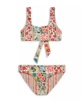 Двухсекционный купальник Sheila Harvest для девочек - Little Kid, Big Kid Agua Bendita, мультиколор