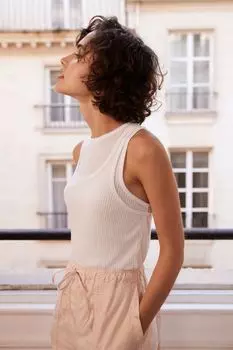 Двухслойная блузка без рукавов Mint Velvet, белый