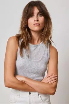 Двухслойная блузка без рукавов Mint Velvet, серый