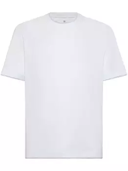 Двухслойная футболка Brunello Cucinelli, белый