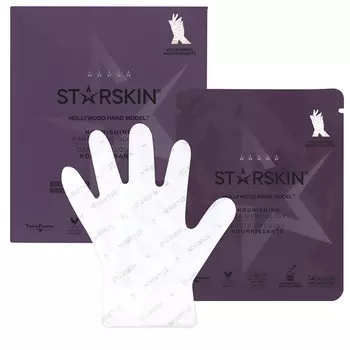 Двухслойная маска-перчатка, питающая кожу рук hollywood hand model nourishing hand mask gloves Starskin, количество 1 шт.