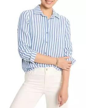 Двухслойная полосатая рубашка NIC+ZOE, синий