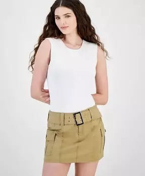 Двухслойное боди для юниоров с круглым вырезом Madden Girl, белый