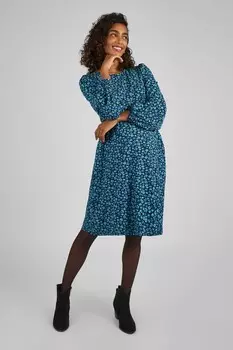 Двухслойное платье для беременных и кормящих мам Jojo Maman Bb, синий