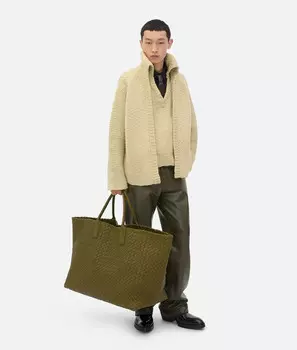 Двухслойный кардиган из фактурной шерсти Bottega Veneta