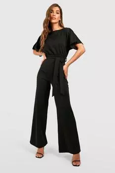 Двухслойный комбинезон Boohoo, черный