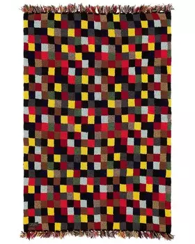 Двухслойный шарф ручной вязки в стиле пэчворк Beams Plus, цвет Snow