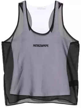 Двухслойный топ Patrizia Pepe, черный