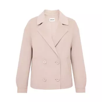 Двухстороннее шерстяное пальто Deep Breath с объемными рукавами для женщин, кремовый