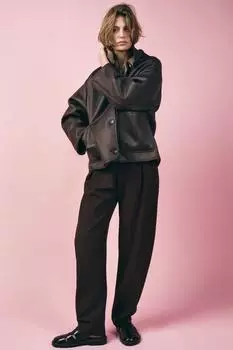 Двухсторонняя куртка ZARA, бордовый