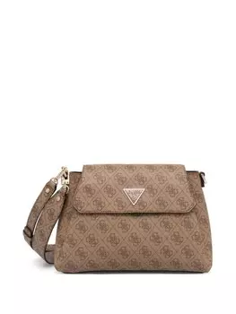 Двухсторонняя сумочка с монограммой GUESS USA, нейтральный цвет