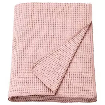 Двуспальное покрывало Ikea Vareld, светло-розовый