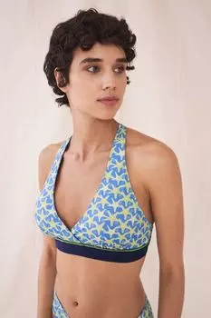 Двустороннее бикини прибрежного цвета голубого цвета White Stuff, синий