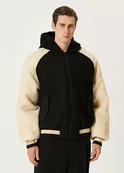 Двустороннее пальто с капюшоном Balmain, белый