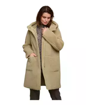 Двустороннее пальто с капюшоном стильно и функционально Rino&Pelle, зеленый