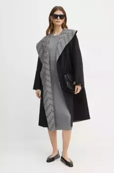 Двустороннее плащ из хлопка Karl Lagerfeld, черный