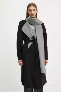 Двустороннее плащ из хлопка Karl Lagerfeld, черный