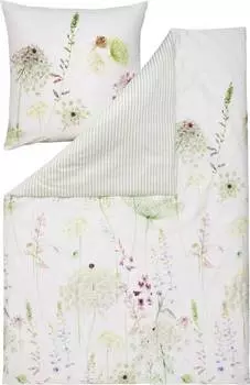 Двустороннее постельное белье 140064 2 шт. Estella, зеленый