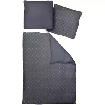 Двустороннее постельное белье Adam «Индийская Кортезада», с орнаментом, темно-синий