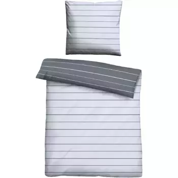 Двустороннее постельное белье Biberna» Сочетайте по размерам. 135х200, 155х220 или 200х200 см», цвет blau/Streifen