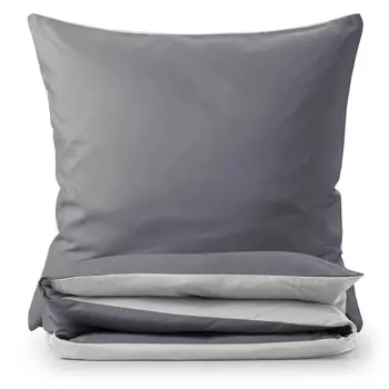 Двустороннее постельное белье Blumtal, 135x200 см, серый/светло-серый