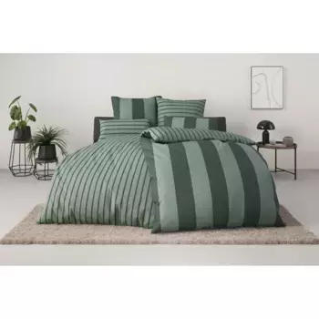 Двустороннее постельное белье для домашнего дела «Сари размером 135х200, 155х220 или 200х200 см», различного качества, морское постельное белье с двусторонним видом Home Affaire, зеленый