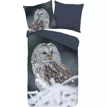 Двустороннее постельное белье «Доброе утро» «Bennie», хлопок, 135х200, 2 шт., молния, двусторонний вид, зима, серый Good Morning