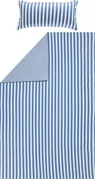 Двустороннее постельное белье Erwin Mller 165925 2-teilig, 135x1x200 см цвет blau-wei