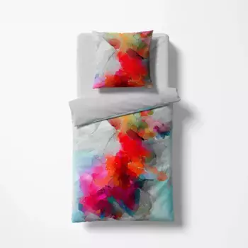 Двустороннее постельное белье fleuresse «Bed Art S», Двустороннее постельное белье из сатина Mako из 100% хлопка, цвет bunt