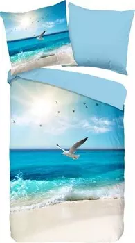 Двустороннее постельное белье Good morning 206333 2-teilig, 200x1x200 см, синий