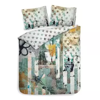 Двустороннее постельное белье Heckett & Lane Andy, разноцветный