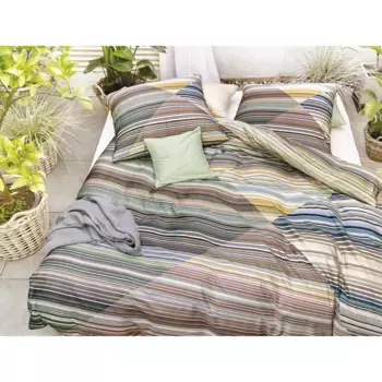 Двустороннее постельное белье Irisette «Glamour 8847», элегантный цифровой принт, цвет marine