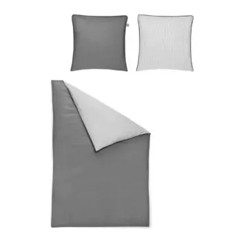 Двустороннее постельное белье Irisette «Linea», высококачественное постельное белье премиум-класса, цвет grafit