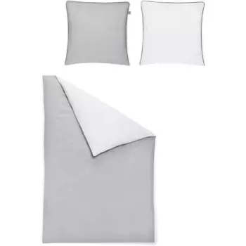 Двустороннее постельное белье Irisette «Linea», высококачественное постельное белье премиум-класса, серебряный