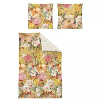 Двустороннее постельное белье Irisette «Magic 8867», элегантный цифровой принт, желтый