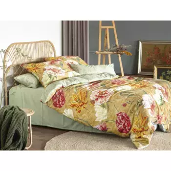 Двустороннее постельное белье Irisette «Magic 8856», элегантный цифровой принт, цвет goldfarben