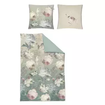 Двустороннее постельное белье Irisette «Magic-K 8858», элегантный цифровой принт, цвет jade