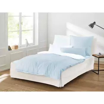 Двустороннее постельное белье Irisette "Varia 8730 в качестве сатина Mako, 100% хлопок, постельное белье и наволочка на молнии, сатин с шелковистым блеском, в горошек, летнее постельное белье, можно использовать круглый год" (2 шт.), цвет rose