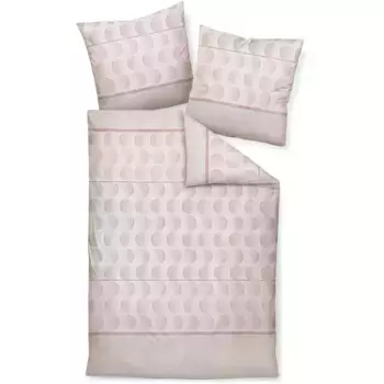 Двустороннее постельное белье Janine «DAVOS65155 05», на молнии, цвет traube olivgrau