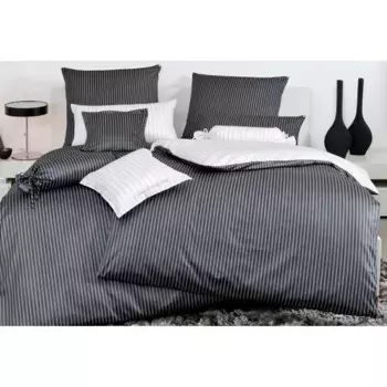 Двустороннее постельное белье Janine «modernclassic 3936/», на молнии, черный