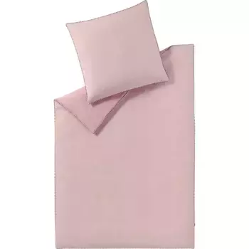 Двустороннее постельное белье «Эсприт» разбросано по размерам. 135х200, 155х220 или 200х200 см", постельное белье из хлопка, постельное белье на молнии Esprit, цвет ros