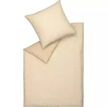 Двустороннее постельное белье «Эсприт» разбросано по размерам. 135х200, 155х220 или 200х200 см", постельное белье из хлопка, постельное белье на молнии Esprit, цвет nature