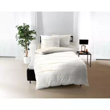 Двустороннее постельное белье Kaeppel «Движение», (3 шт.), постельное белье с волнами, для лета и зимы, сертифицировано OEKO-TEX, цвет creme-natur