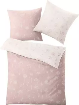 Двустороннее постельное белье Kleine Wolke 159096 2-teilig, 135x1x200 см цвет ros-wei