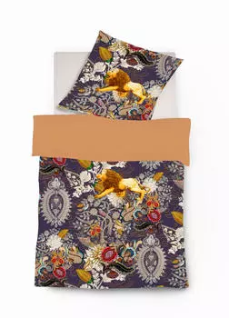 Двустороннее Постельное белье кровать art s satin Fleuresse, фиолетовый