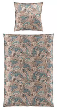 Двустороннее постельное белье Novel, 135x200 см, серо-коричневый