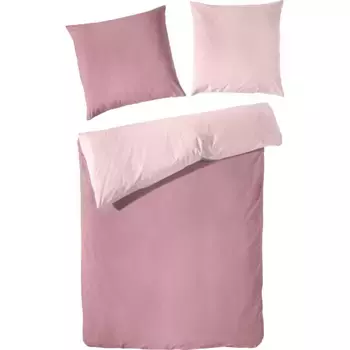 Двустороннее постельное белье Primera "Катя", двухцветное, с мелким графичным рисунком, размером от 135х200 см, цвет rosenholz